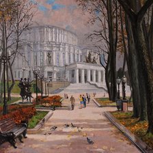 Схема вышивки «Театр оперы и балета в Минске»