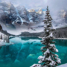 Схема вышивки «У озера»