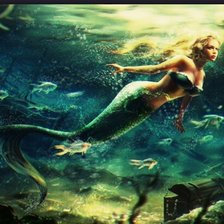 Схема вышивки «Русалка»