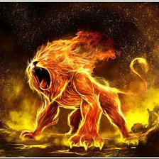 Схема вышивки «Лев»