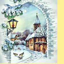 Схема вышивки «Серия "Пейзаж". Зима»