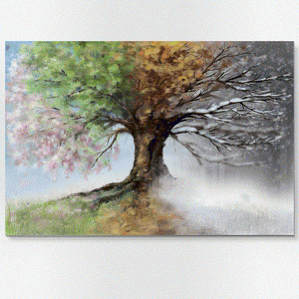 4 Seasons Tree - season, nature, tree - предпросмотр