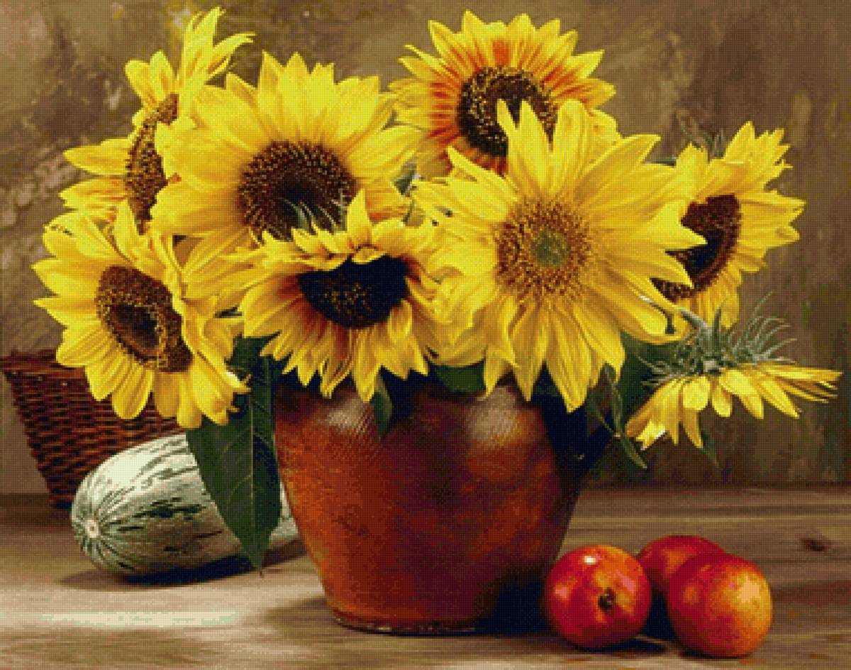 Arranjo,de mesa. - flores. frutas - предпросмотр