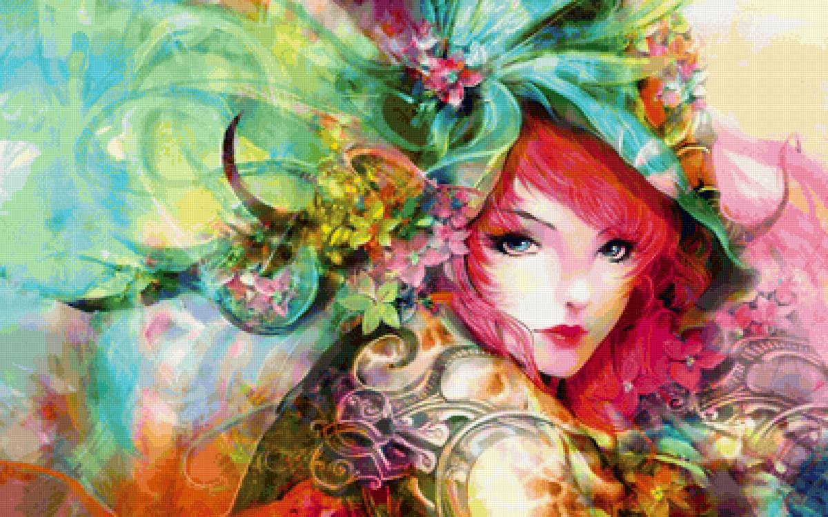 Девушка - иллюстрация, сказка, фэнтези - предпросмотр