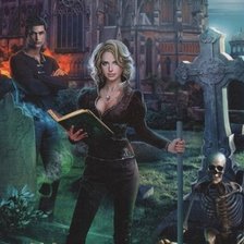 Схема вышивки «Некромантки предпочитают брюнетов»