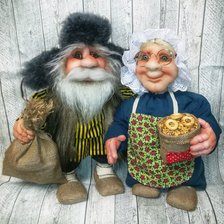 Схема вышивки «Домовой и домовушка»