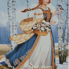 Схема вышивки «весна»