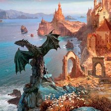 Схема вышивки «дракон»