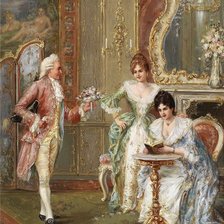 Схема вышивки «Девушки»