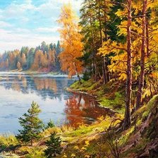 Схема вышивки «Пейзаж»