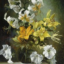 Схема вышивки «Boque de flores.»