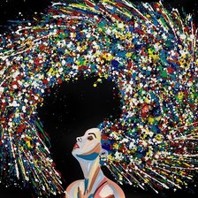 Схема вышивки «Фантазия на чёрном»