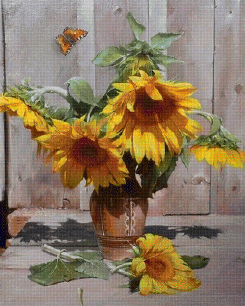 летний день - подсолнухи лето цветы - предпросмотр