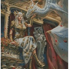 девушка с драконом