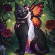 Схема вышивки «фея бабочка»