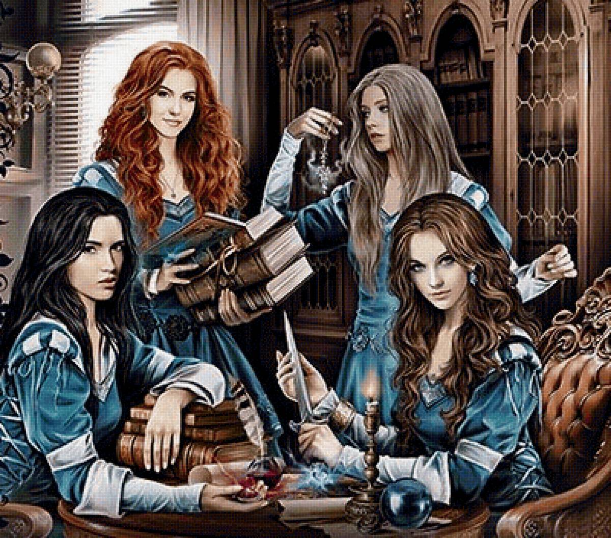 Институт неблагородных девиц - сказка, иллюстрация, фэнтези - предпросмотр