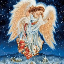 Схема вышивки «ангел»