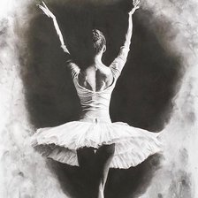 Схема вышивки «балерина»