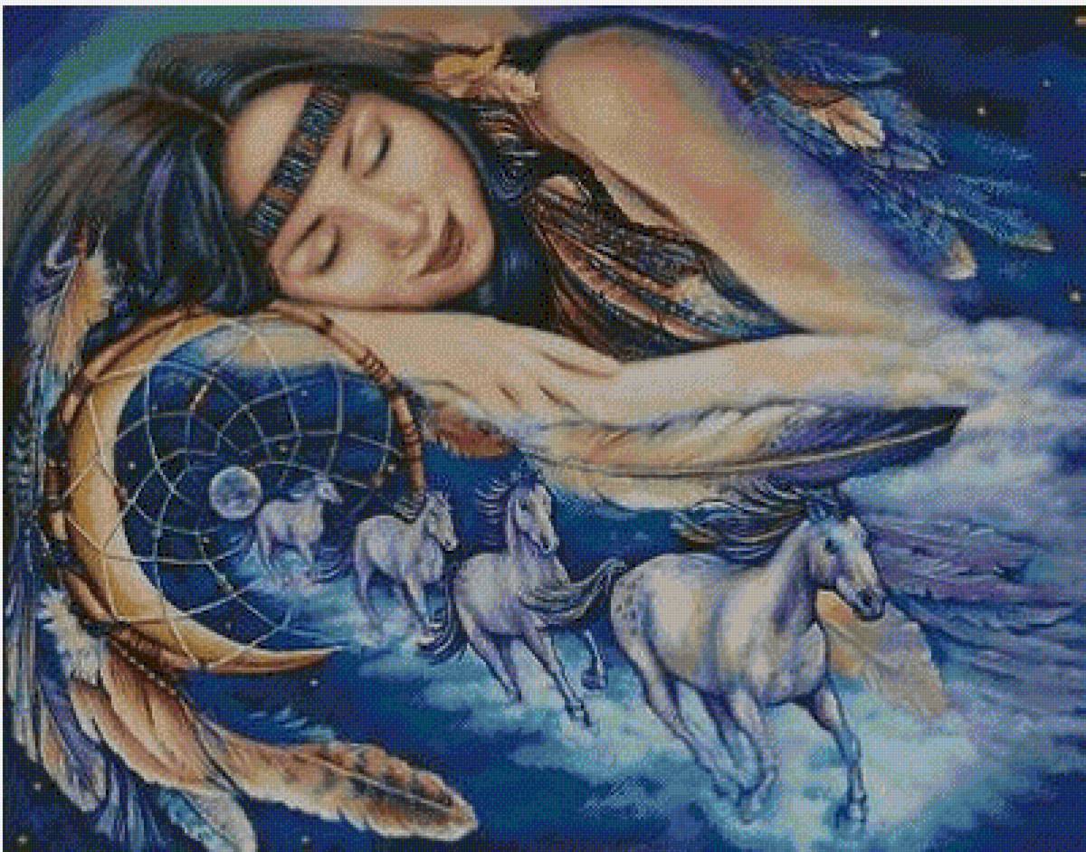 ловец снов - девушка сон лошади - предпросмотр