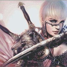 Схема вышивки «девушка»