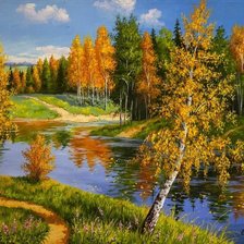 Схема вышивки «осень»