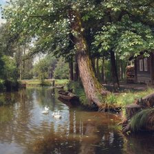 Схема вышивки «пейзаж»