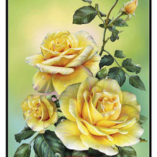 Схема вышивки «розы»