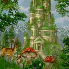 Схема вышивки «Серия волшебные замки»