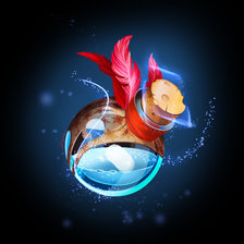 Схема вышивки «Пузырек с волшебством»