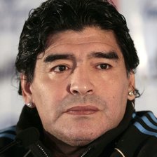 Схема вышивки «Диего Марадона»