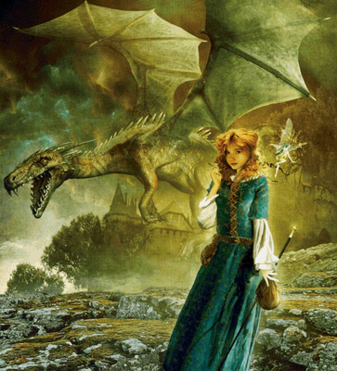 Дочь тролля - иллюстрация, сказка, фэнтези - предпросмотр