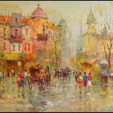 Схема вышивки «Город»