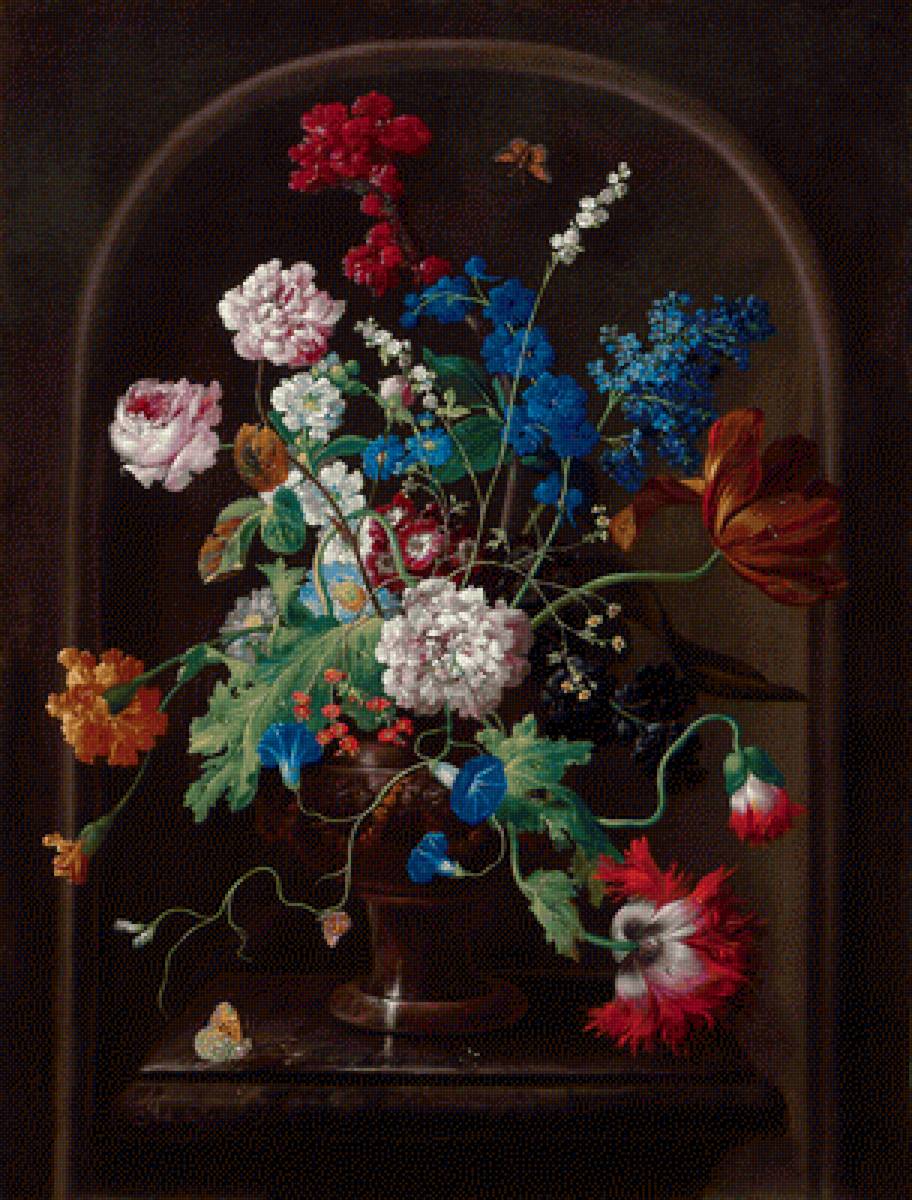 букет - цветы, картина - предпросмотр