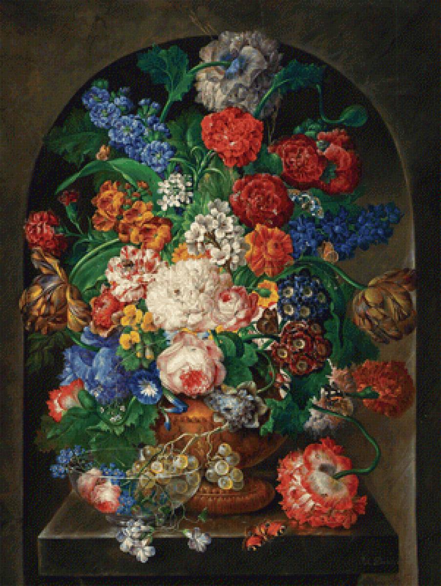 букет - цветы, картина - предпросмотр