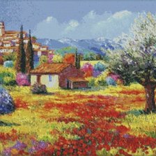 Схема вышивки «Пригород»