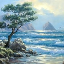 Схема вышивки «Море»