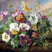 Схема вышивки «цветы»