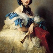 Схема вышивки «Девушка»