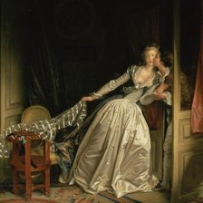 Схема вышивки «Жан-Оноре Фрагонар. Поцелуй украдкой»