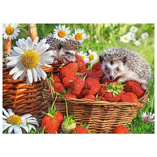 Схема вышивки «Серия "Ежики"»