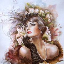 Схема вышивки «Леди Лето»