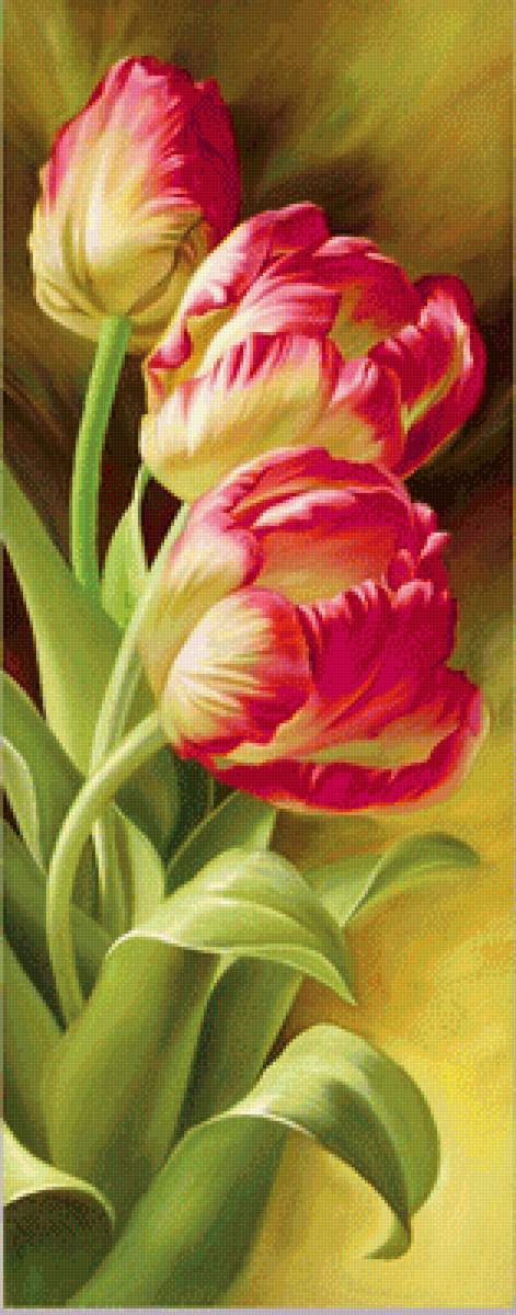 Тюльпаны - живопись, игорь левашов, картина, тюльпаны - предпросмотр