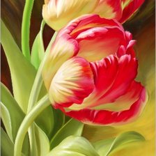 Схема вышивки «Тюльпаны»