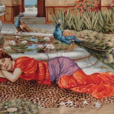 Схема вышивки «У фонтана»