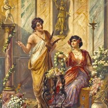 Схема вышивки «Двое»