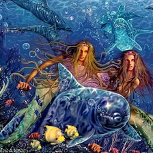 Схема вышивки «Водяные боги»