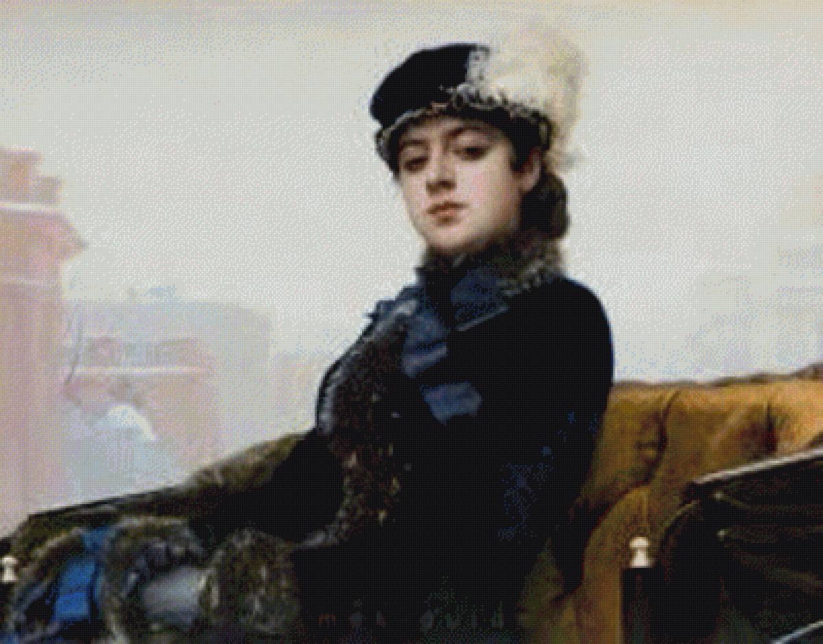 Незнакомка - живопись - предпросмотр