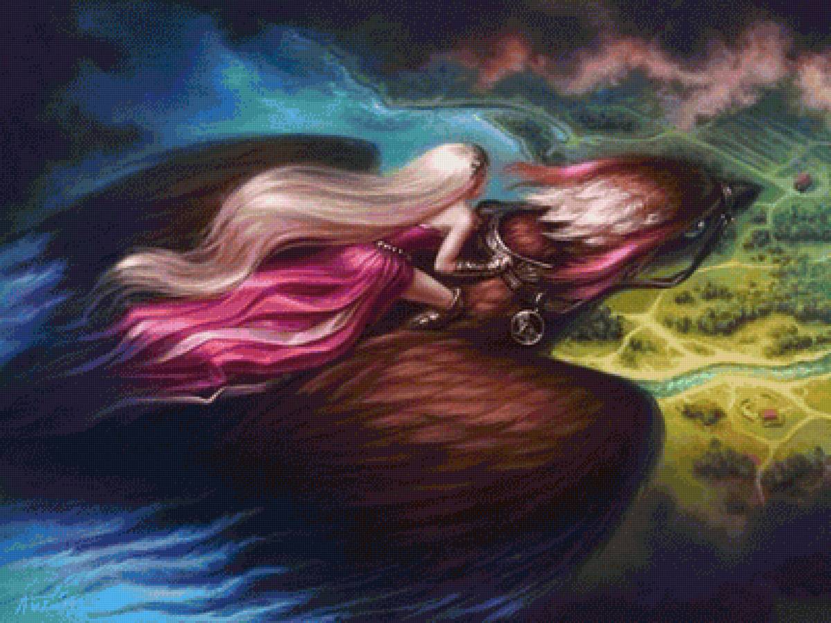 Девушка - сказка, фэнтези, иллюстрация - предпросмотр