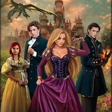 Схема вышивки «Принцесса в академии»