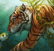 Схема вышивки «Тигр»